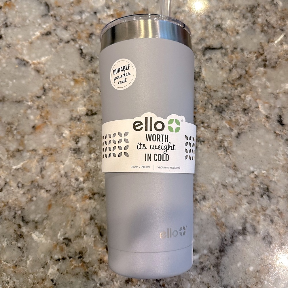 Ello Gray Tumbler With Lid